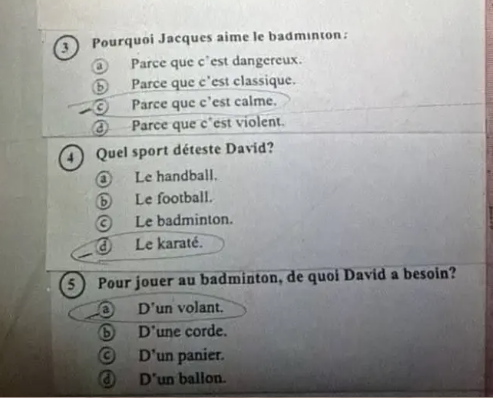 امتحان فرنساوي7